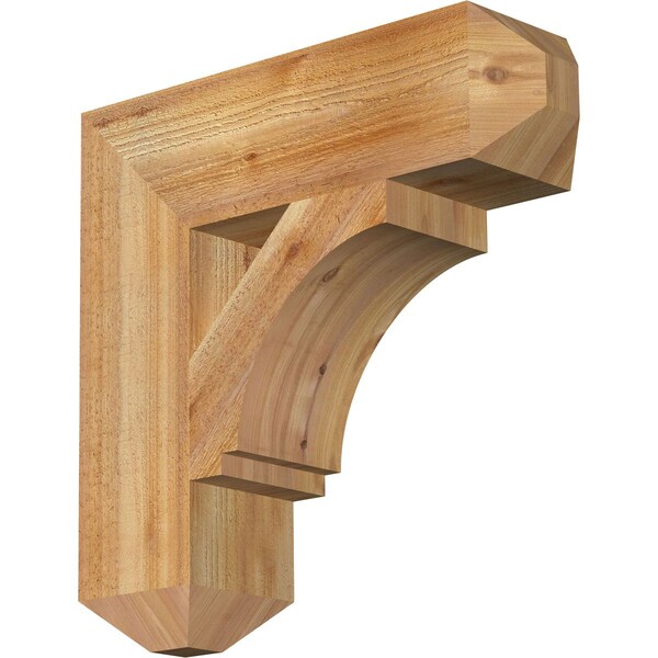 Ekena Millwork Imperial Craftsman Rough Sawn Bracket, Western Red Cedar, 6"W x 22"D x 22"H BKT06X22X22IMP04RWR - main